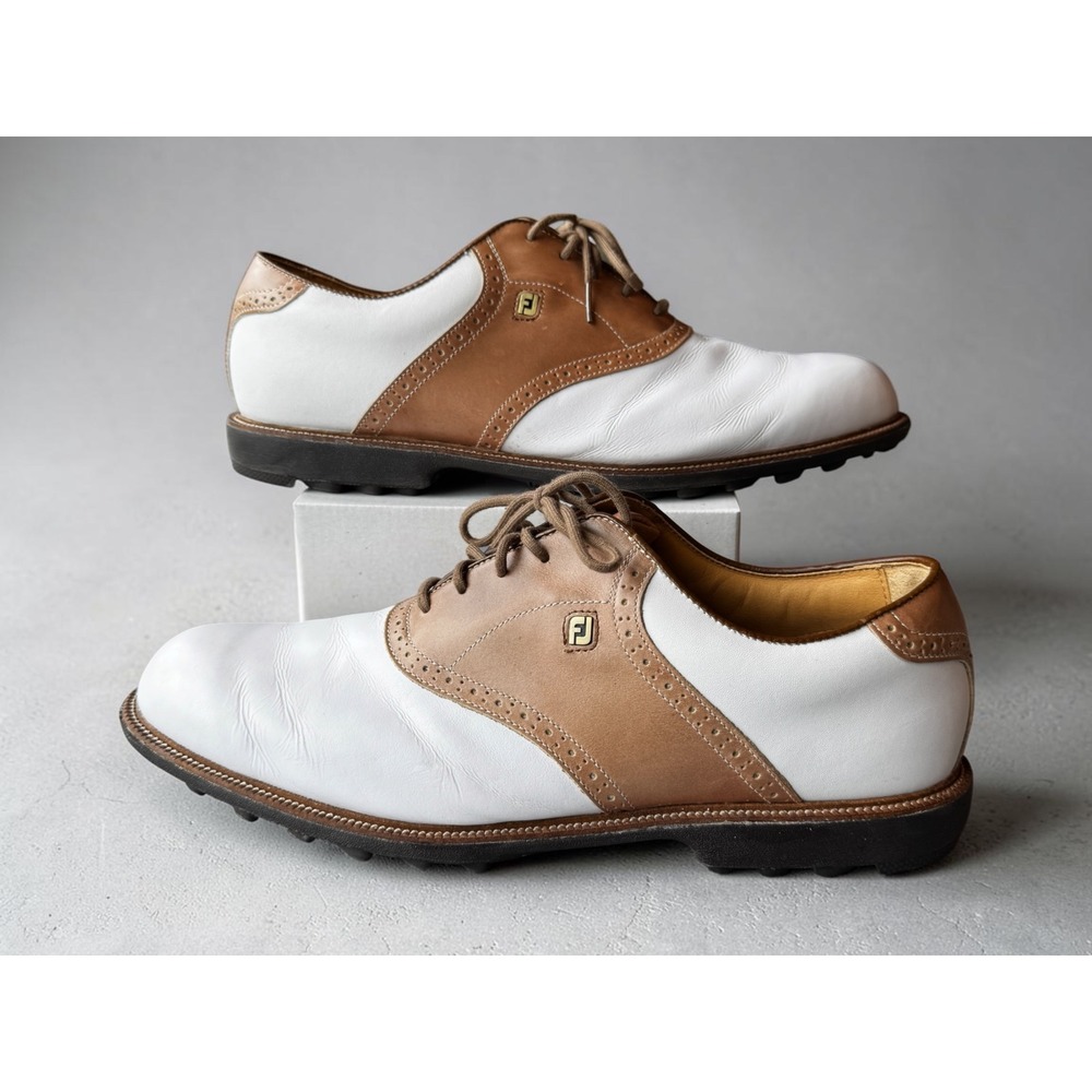 FootJoy Club Professional Spikeless Golf Shoes 57002 Men 14 M Saddle Leather UK